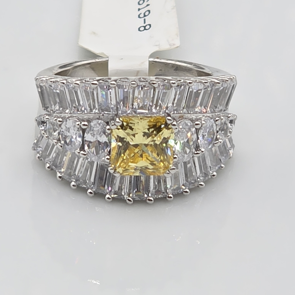 NWT! Designer Signed Lemon Quartz Ring